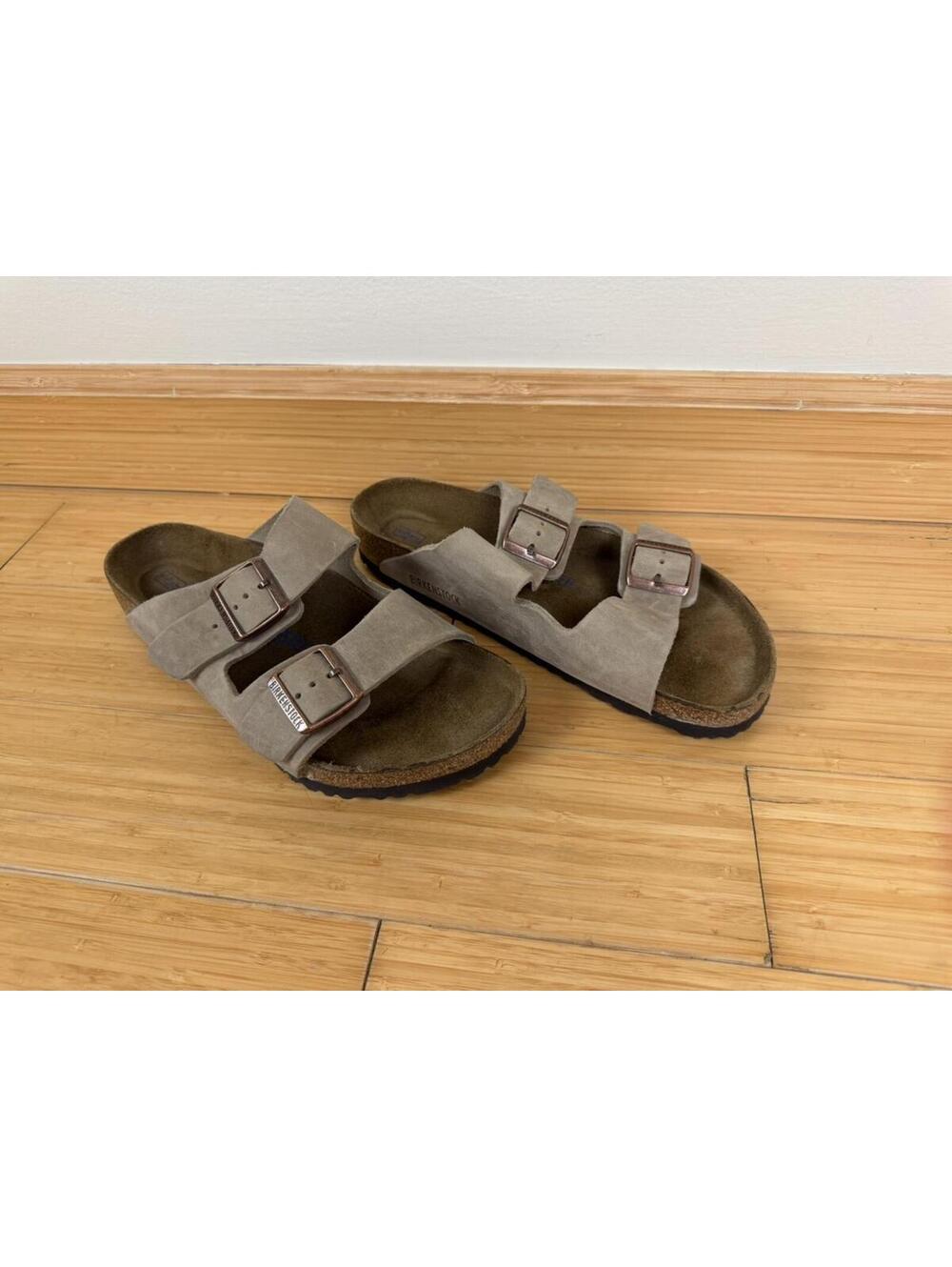 Birkenstock Arizona Soft Footbed Taupe Suede Sandals EU 41 W10 M8 Regular - Picture 3 of 7
